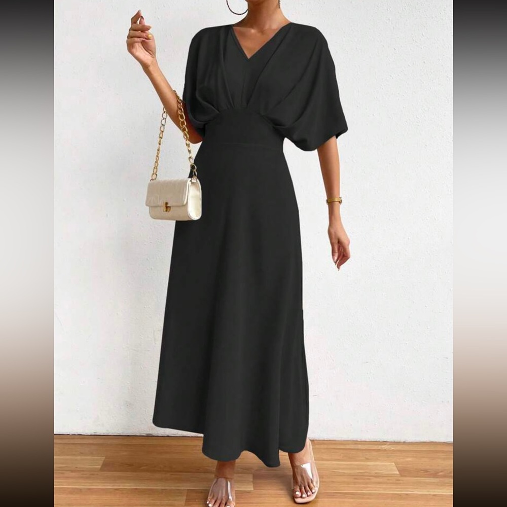 Boho batwing sleeve A line dress - Picture 5 of 5